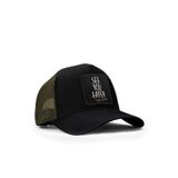 See You Later Never Logolu Siyah-Haki Trucker Şapka