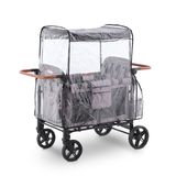 SeedFuture W4 Orijinal için Arabası Vagon Yağmurluk, Hafif Şeffaf Dörtlü Arabası Yağmurluk WONDERFOLD W4 ile Uyumlu, Su Geçirmez ve Rüzgar Geçirmez Koruma W4 Aksesuarları