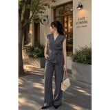 Seeh Füme Basic Yelek Pantolon Takım Sh241