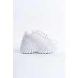 SEEM Gemma Platform Yüksek Taban Spor Ayakkabı Kadın Beyaz Sneaker