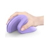 Seenda Ergonomik Kablosuz Dikey Mouse, Bluetooth 4.0+USB - Mor