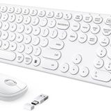 Seenda Kablosuz Klavye ve Mouse, USB ve Type-C - Beyaz