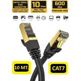 Seetech Cat 7 Ethernet Kablosu 10 Metre 10 Gigabit/s 600 Mhz Premium RJ45 Metal Zırhlı Konnektör