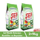 Şef Matik Toz Çamaşır Deterjanı Bahar Rüzgarı 9 kg - 2 Li Paket