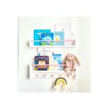 Sef moda 2’li Mdf’lam montessori raf & kitaplık pembe çıta
