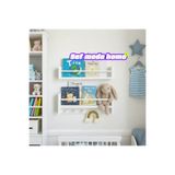 Sef moda 50 cm 2’li montessori raf & kitaplık mdf beyaz