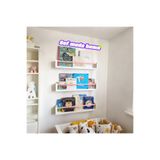 Sef moda 60 cm 3’lü mdf’lam montessori raf&kitaplık pembe