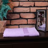Sef Tekstil Bordürlü 70 x 140 cm Banyo Havlusu Pamuklu - Lila