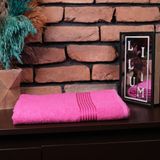 Sef Tekstil Bordürlü 70 x 140 cm Banyo Havlusu Pamuklu - Pembe