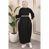 Sefa Merve Balon Model Spor Elbise 0264-05 Siyah - 42