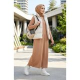 Sefa Merve Büyük Beden Iki Iplik Spor Elbise 12025-01 Bej - 48