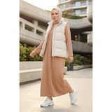 Sefa Merve Büyük Beden Iki Iplik Spor Elbise 12026-01 Bej - 50