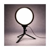 Sefa Ticaret Halka Işık 8.4 Inç (21.5cm) 180CM Kablolu Stüdyo Işığı Ürün ve Görsel Fotoğraflama Işığı Fotoğraf Makinesi Kamera Youtuber Twich Ring Light Yayıncı Işığı (HP260 8.4inç Siyah) - Ahşap