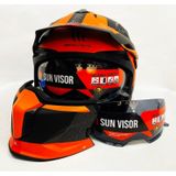 Şefaf ve Siyah Cam + Mt Streetfighter Sv Totem B4 Modüler Motosiklet Kaskı