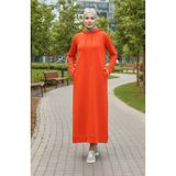 Sefamerve 0190-02 Oranj Kadın Elbise