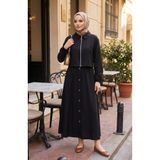 Sefamerve 0239-01 Siyah Tunik Pantolon İkili Takım