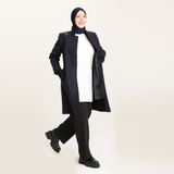 Sefamerve 0416-03 Lacivert Kadın Kaban