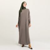 Sefamerve 2000-10 Koyu Vizon Kadın Elbise