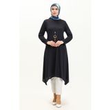 Sefamerve 2323-06 Lacivert Kadın Tunik