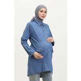 Sefamerve 2700127-02 Kot Mavi Kadın Tunik