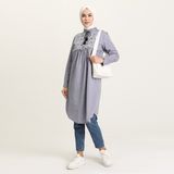 Sefamerve 3007-02 Lacivert Kadın Tunik