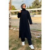 Sefamerve 3040-02 Siyah Kadın Eşofman Takım