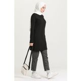 Sefamerve 6016-01 Siyah Kadın Tunik