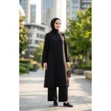 sefamerve Aerobin Kumaş Tunik Pantolon İkili Takım 4142-04 Siyah