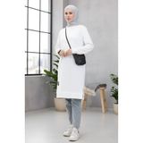 sefamerve Armalı Tunik 0012-01 Beyaz