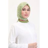 sefamerve Desenli Soft Eşarp 70259-03 Fıstık Yeşili
