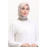 sefamerve Desenli Soft Eşarp 70261-07 Bej Yeşil