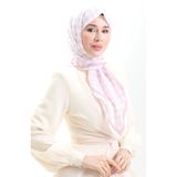 sefamerve Desenli Soft Eşarp 70294-10 Toz Pembe