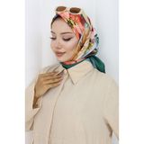 sefamerve Dijital Rayon Eşarp 70298-06 Zümrüt Yeşili
