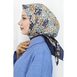 sefamerve Dijital Rayon Eşarp 70300-03 Lacivert