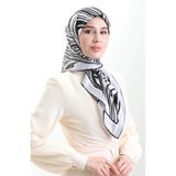 sefamerve Dijital Rayon Eşarp 70301-03 Gümüş Gri