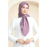 sefamerve Düz Kristal Eşarp 70252-12 Koyu Lila