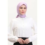 sefamerve Düz Twill Eşarp 19096-07 Açık Lila