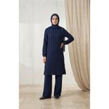 sefamerve Fırfır Detaylı Tunik 0553-01 Lacivert