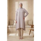 sefamerve Krep Kumaş Salaş Tunik 1011-11 Krem