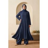 sefamerve Modern Tesettür Kombin Bambu ikili Takım 2298-04 Lacivert