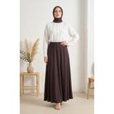 sefamerve Oysho Kumaş Etek 5578-10 Acı Kahve