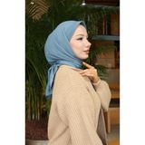 sefamerve Pilise Eşarp 70345-16 Kot Mavi