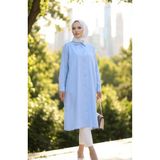 sefamerve Reglan Kol Tunik 4066-12 Mavi