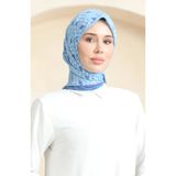 sefamerve Soft Pamuk Eşarp 19094-05 İndigo Kot Mavi