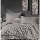 Sefaoğlu Tekstil King Size Nevresim Takım Pamuk Saten Gri - 220 x 240 cm - Açık Gri