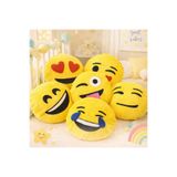 SefDen Lazer Kesim Atölyesi Emoji Yastık Dekoratif Peluş Gülen Yüz Kalpli Komik Hediye Yastığı 30 Cm(1 Adet)