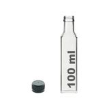 Şeffaf 100 Ml Cam Şişe Sızdırmaz Kapak (2 Adet)