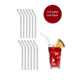 Şeffaf 12'lı Cam Eğimli Pipet