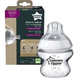Şeffaf 150 ml Doğal Malzemelerle Tasarlanmış Bebek Biberonu - Ahşap