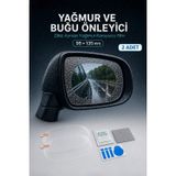 Şeffaf 2'li Oto Yan Ayna Yağmur Kaydırıcı Film Su Tutmaz Buğu Önleyici Görüş Koruyucusu